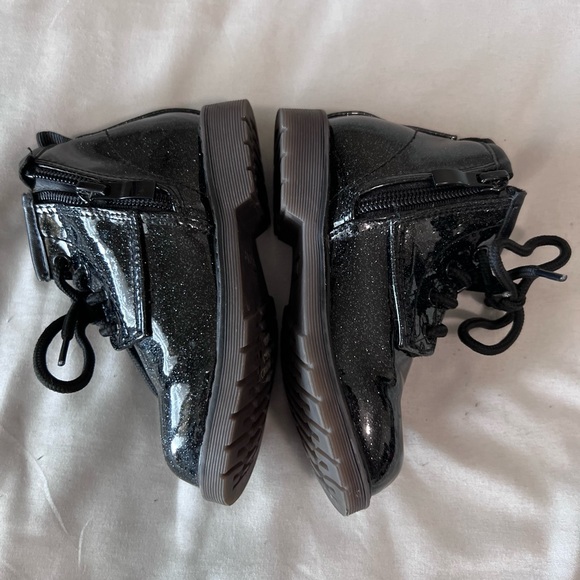 Glittery combat boots w/ zipper size 7 - Picture 4 of 4
